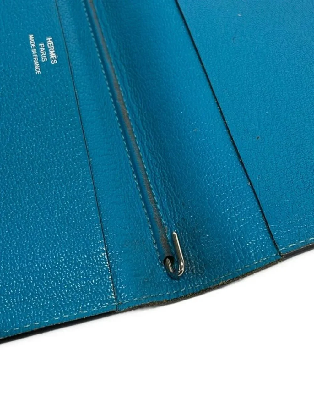 HERMES Vision Blue Paon Chevre Square O Agenda